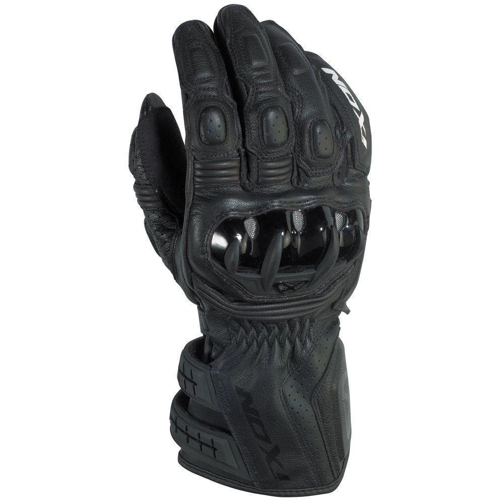 Ixon Clothing IXON RS MOTO HP Motorcycle Leather Racing Gloves Black/White/Red CE Cat 2