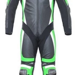 RST PRO SERIES 1840 CPXC II Kawasaki Green Leather Motorbike 1PC Racing Suit RST Clothing