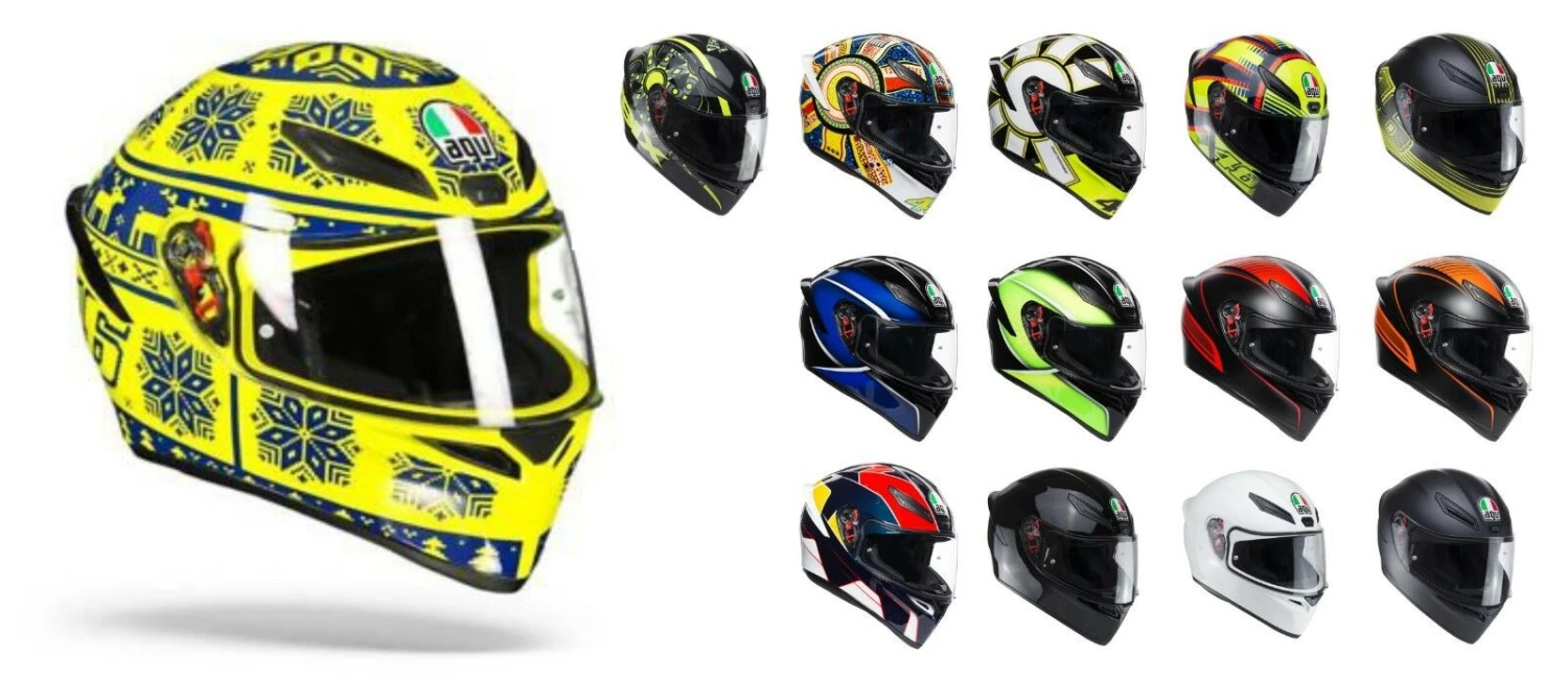 AGV K1 2018+ Sports Motorbike Lightweight Helmet With Spoiler And Pinlock Ready AGV Helmets