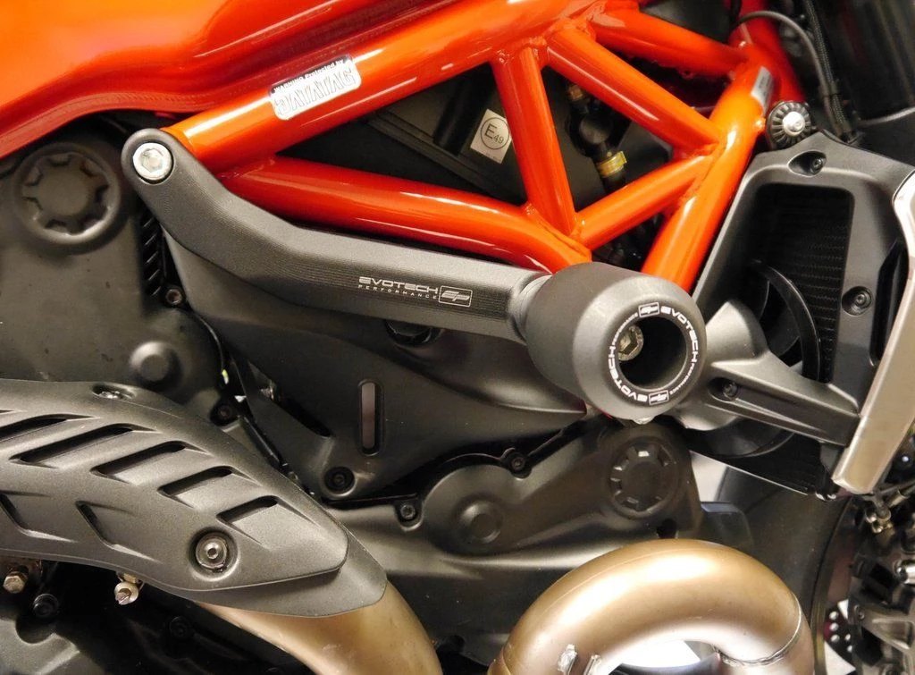 DUCATI Monster 821 2018 Onwards Frame Crash Protection By Evotech Performance