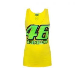 Ladies Valentino Rossi Yellow Vest Official MotoGP Merchandise VR46 The Doctor VR46 Clothing
