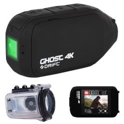 Drift Cameras Drift HD GHOST 4K MC PACK LCD Free Screen & Case Action Waterproof Helmet Camera