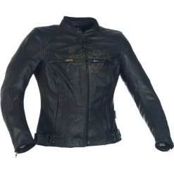 Richa Clothing RICHA MONTANNAH LADIES Leather Retro Vintage Style Motorcycle/Scooter Jacket