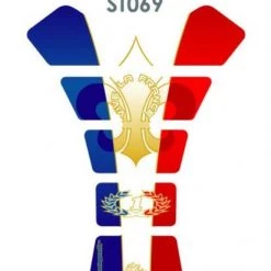 Motografix France Motorbike Tankpad Protector/French Flag/Francois