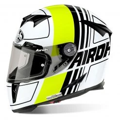 Airoh Helmets AIROH GP500 Scrape Black/Yellow Carbon Mix MotoGP Light Motorbike Helmet