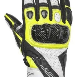 RST Clothing RST STUNT 3 FLO YELLOW CE Motorbike Leather Short Sports 2123 Gloves Cheap
