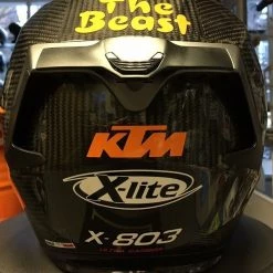 X-Lite X803 CARBON Puro Gloss KTM 1290 Stickers FREE Dark Visor Motorbike Helmet