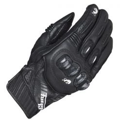 Furygan Clothing FURYGAN R19 Black Leather Summer Motorcycle Short Cuff Road Racing Gloves