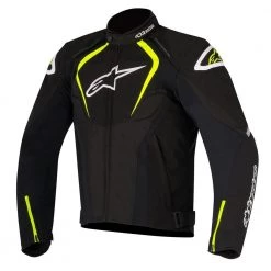Alpinestars Jackets Alpinestars T-JAWS V2 Black/Yellpw Waterproof Motorbike Textile Sports Jacket