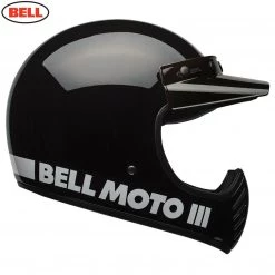 BELL Cruiser 2017 MOTO 3 Modern Classic Black Motorcycle MX Helmet