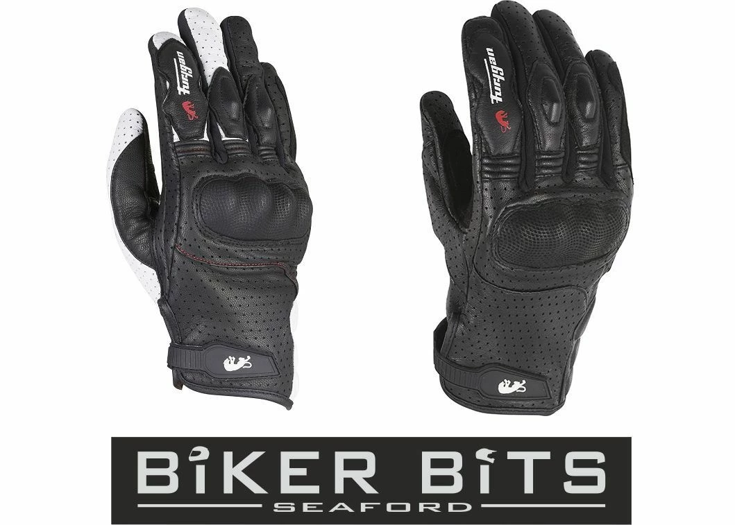 Furygan Clothing FURYGAN TD21 Perforated CE Leather Motorcycle/Cruiser/Retro Summer Cooler Gloves