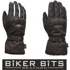 Ixon Clothing IXON PRO RUSH Waterproof Winter Motorbike Textile Touring Gloves CE Level 1