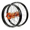 TALON EVO KTM WHEEL SET 21"+19" ORANGE/BLACK SX/SXF/EXC Billet Hubs Rims