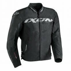 IXON SPRINTER Black/White/Red/Yellow Motorbike Waterproof Warm Textile Jacket