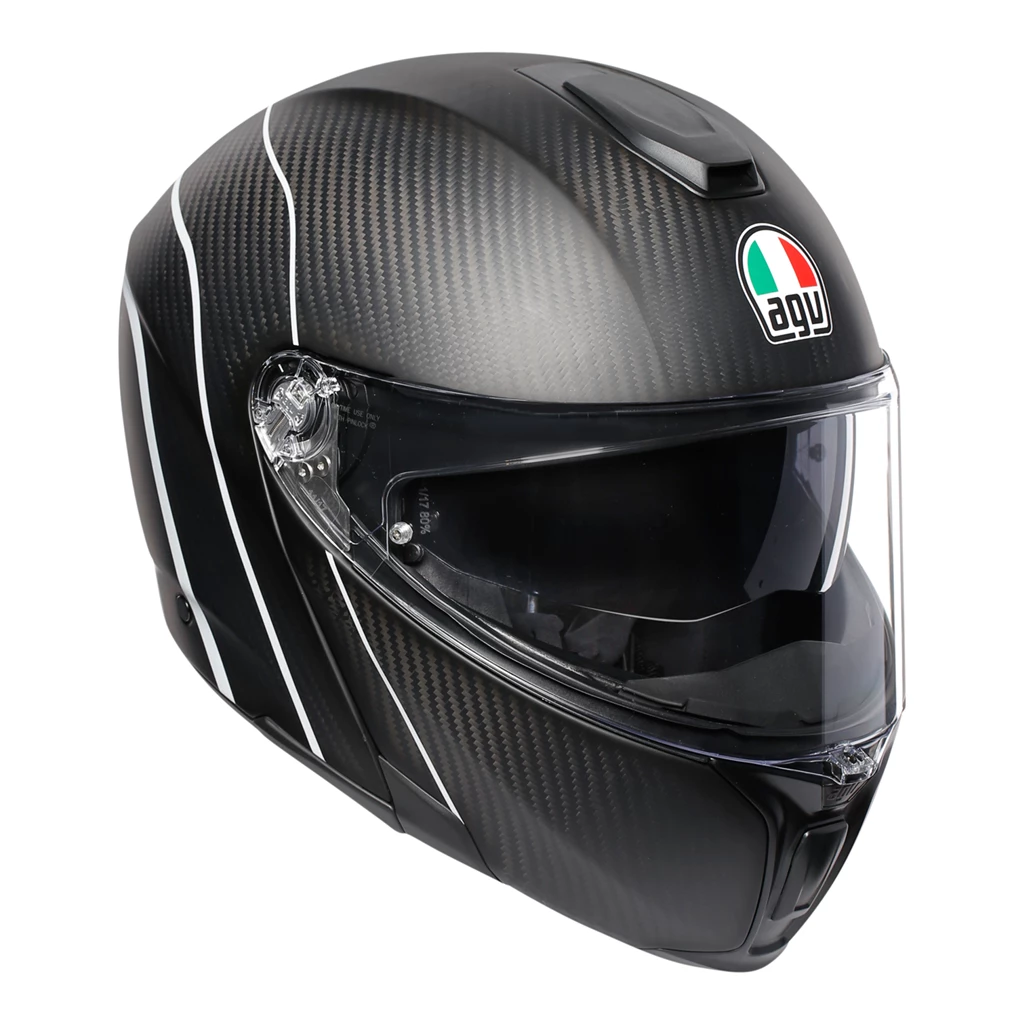 AGV SPORTS MODULAR CARBON Flip Front Up Touring Motorcycle Helmet 1295 Grams AGV Helmets