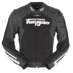 FURYGAN SPEED MESH Black Vented Summer Cool Leather Motorbike Sports Jacket Furygan Clothing