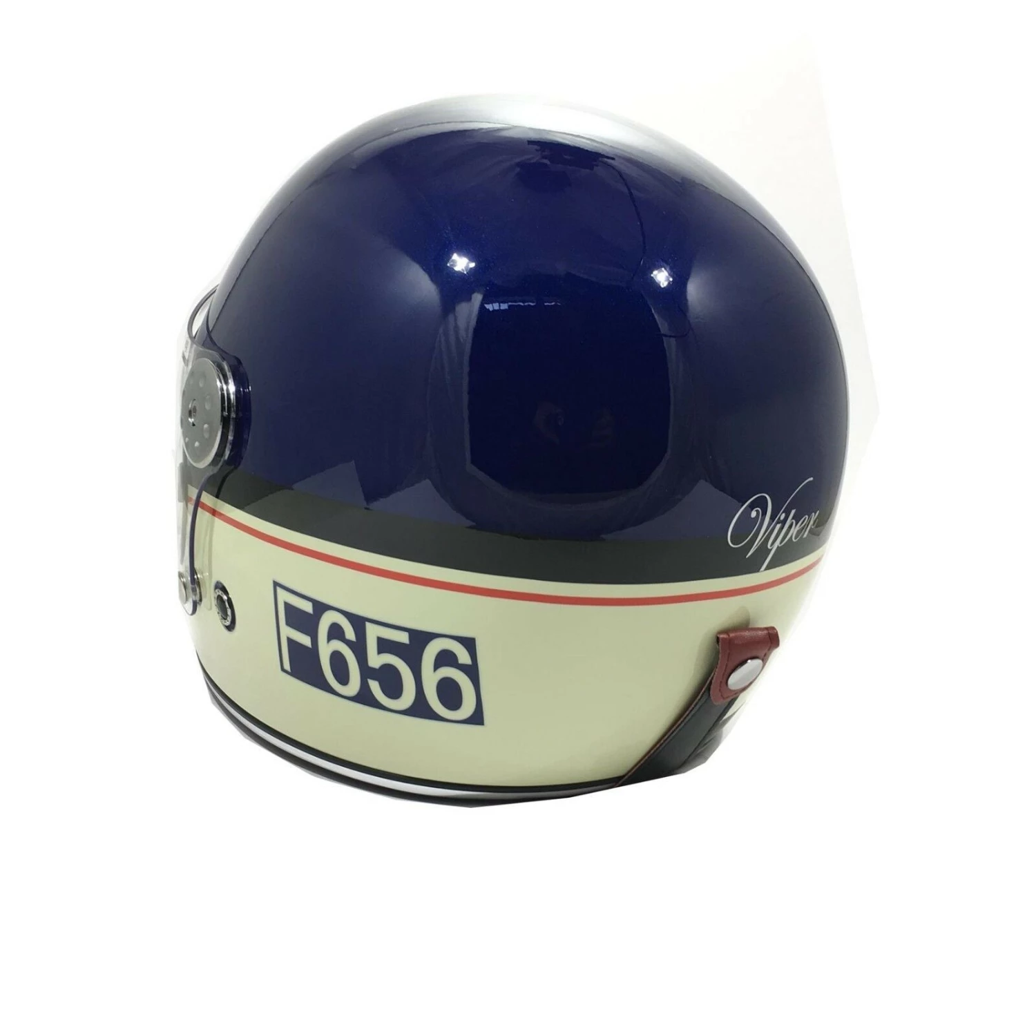 VIPER F656 VINTAGE Motorcycle Retro/Bullitt/Classic Fibreglass Cheap Helmet