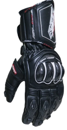 RST TRACTECH EVO-R Black Motorbike CE Approved Kangaroo Leather Sports Gloves RST Clothing