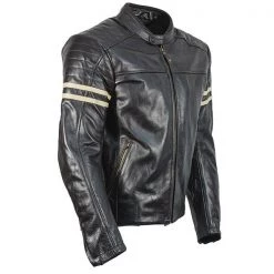 Richa Clothing RICHA LINCOLN Brown Motorcycle/Cruiser/Retro/Vintage Scooter Leather Jacket