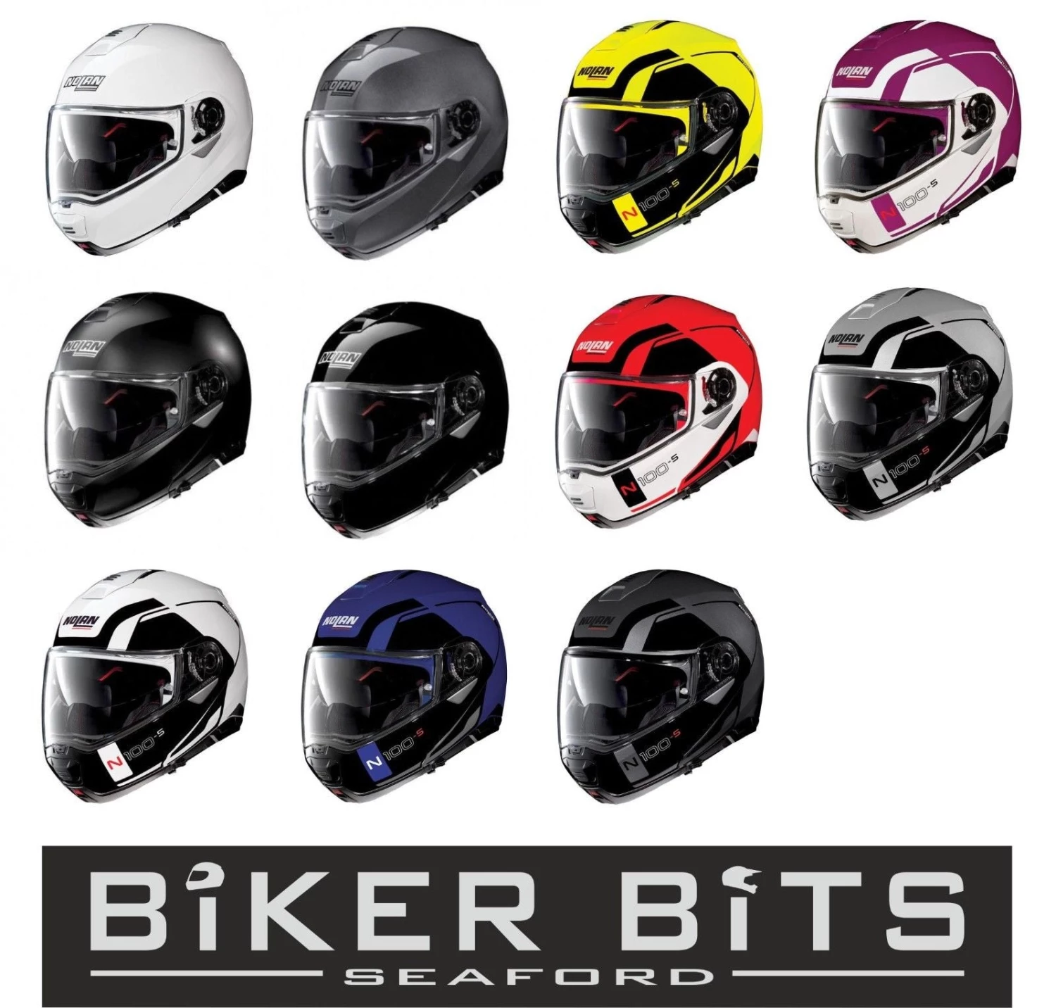 2018 Nolan N100-5 Flip Front Motorycle Helmet Internal Drop Down Sun Visor N1005