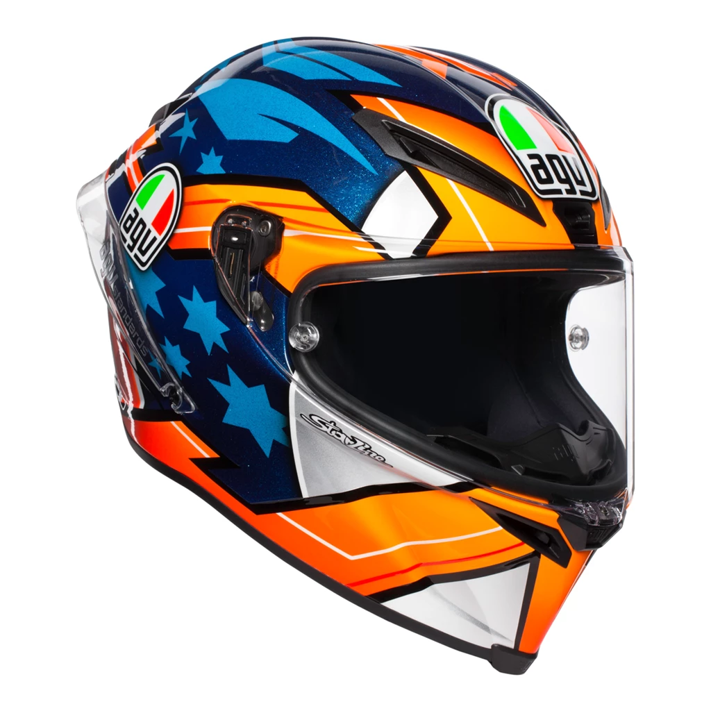 AGV Helmets AGV CORSA-R Sports Performance Carbon Fibreglass Motorbike Helmet Pinlock FREE