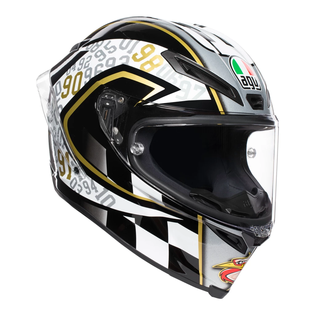 AGV Helmets AGV CORSA-R Sports Performance Carbon Fibreglass Motorbike Helmet Pinlock FREE