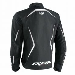 IXON SPRINTER Black/White/Red/Yellow Motorbike Waterproof Warm Textile Jacket