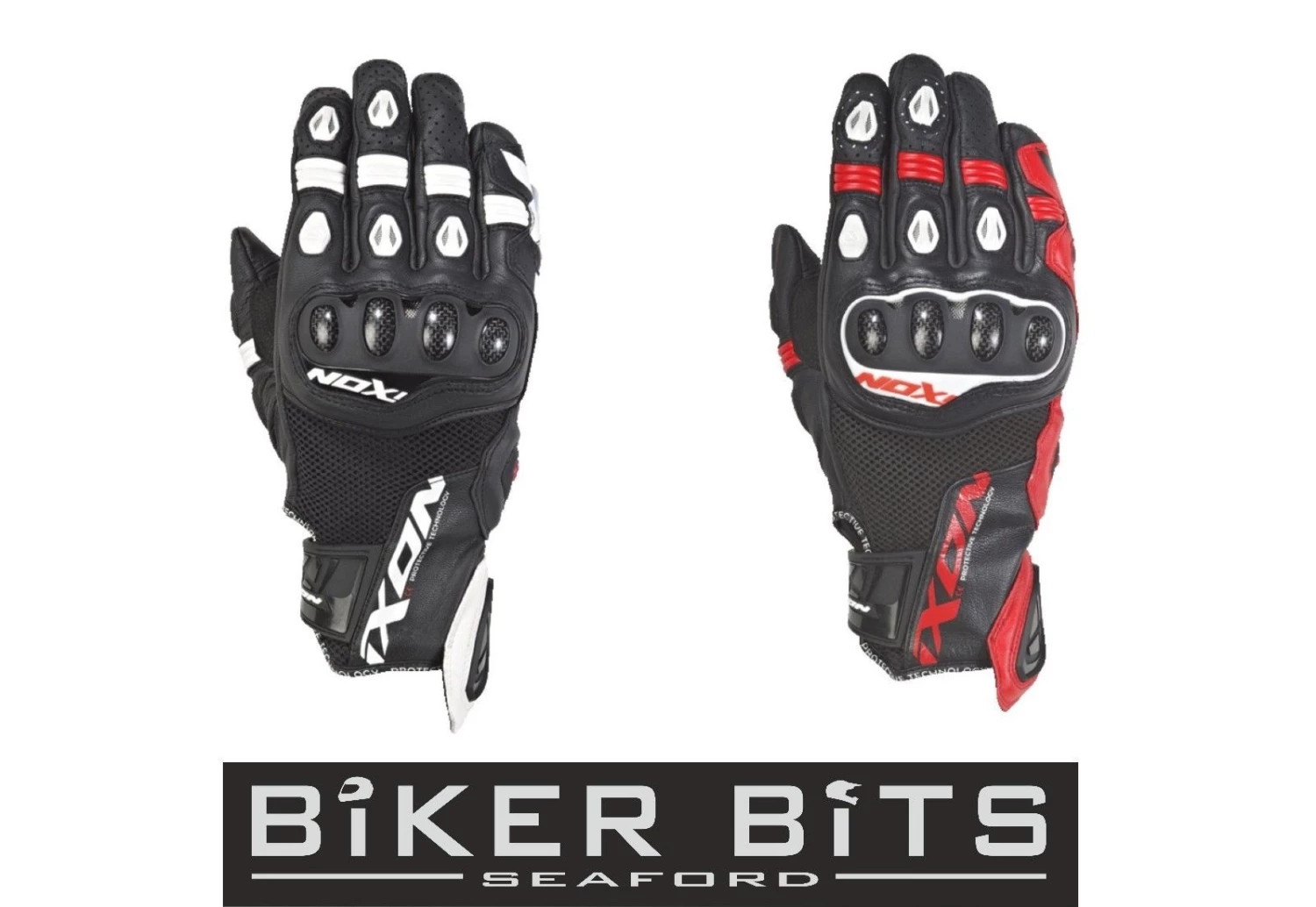 Ixon Clothing IXON RS RECALL Leather/Textile Summer Vented Short Motorbike Gloves CE Level 1