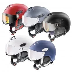 Uvex Ski Helmets UVEX 300 Visor Ski Helmet Mirrored Lenses Sunlight/Infrared Rays CE Approved S3