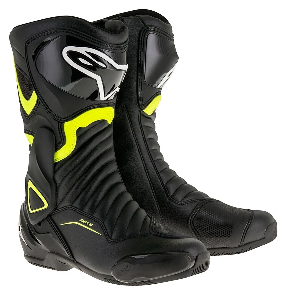 Alpinestars Boots Alpinestars SMX6-v2 Black/Yellow Fluo Motorbike Street/Sports Boots
