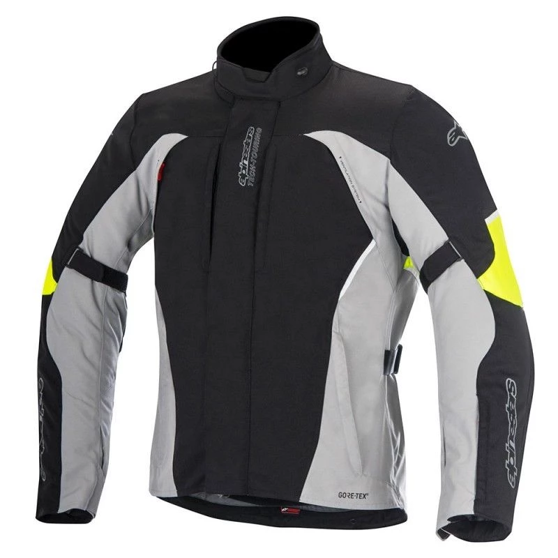 5% Off Alpinestars ARES Gore-tex Black/Grey/Fluo Motorbike Touring Jacket Alpinestars Jackets