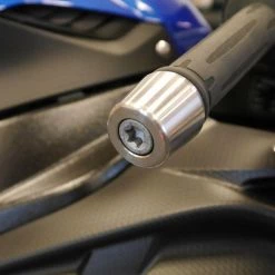 BMW S1000RR (2015 Onwards) Silver Handlebar End Weights By Evotech Performance