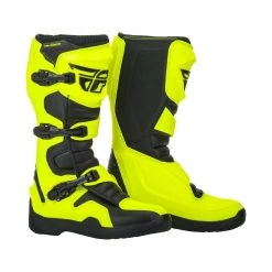Fly Products FLY 2019 Maverick Adult Boot Black/White/Hi-Vis For Motocross MX Off-Road Enduro