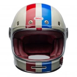 BELL CRUISER 2019 BULLITT Command Vintage White Classic Motorcycle Helmet