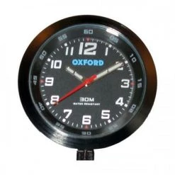 Oxford ANALOGUE CLOCK Black Watch For Motorcycle/Motorbike Handlebars Oxford Products